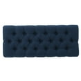 thumbnail image 4 of Noble House Enzo Fabric Ottoman Bench, Dark Blue, 4 of 5