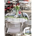 thumbnail image 5 of Outdoor Tablecloth with Umbrella Hole for Patio/Picnic/Party/Camping, Soccer Field Waterproof Table Cloth Round Cover Washable, Farmhouse Wooden Goal Post Football (Dia 60"), 5 of 9