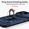 thumbnail image 6 of Fashion Case with Holder Stander Kickstand Drop Resistant Shockproof Case For iPhone 16 Pro Max (6.9inch), 6 of 8