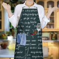 thumbnail image 6 of Math Equations Geometry Tools Green Pattern Apron-Garden Aprons for Women with Pockets-Cotton Linen Waterproof Kitchen Cooking Gardening Aprons Adjustable for Kitchen,Cooking,BBQ and Salon 33x27 Inch, 6 of 7