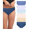 thumbnail image 3 of Hanes Women's Pure Comfort Hipster Underwear, Organic Cotton, 6-Pack Assorted 6, 3 of 7