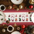 thumbnail image 2 of Christmas Santa Cotton Linen Table Runner for Dining Kitchen, Xmas Gnomes Snowflake Red Plaid Beige Wedding Outdoor Party Tablerunners Decoration, Dresser Scarf Coffee Tablecloth Runners 13"x120", 2 of 9