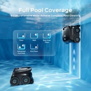 WYBOT B1 Cordless Robotic Pool Cleaner & F1 Solar Pool Skimmer Bundle, Smart Navigation, Self-Parking, Wall & Waterline Cleaning, App Control