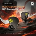 thumbnail image 2 of KBEAR NZ02 Dual Magnetic Circuit DD HIFI Gaming Earbuds Stereo HiFi in Ear Monitor Headphone Musician Headset Earphone with Undetachable Cable 3.5MM Plug Competiable for Most Devices, 2 of 11