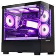 thumbnail image 2 of H.E. Ocean Park Desktop-RTX 4070 12G,AMD Ryzen 7 5700X 3.4 GHz 8-Core, 32GB DDR4 RAM,1TB PCI-E +1 TB 2.5'' SSD, 360 Liquid-Cooled,RGB Fans, WIFI &Bluetooth ,Win 11 Pro 64bit -Black Gaming Desktop, 2 of 11