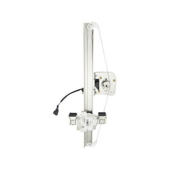 Rear Left Power Window Regulator and Motor Assembly - Compatible with 2007 - 2013 GMC Sierra 3500 HD Extended Cab Pickup 4-Door 2008 2009 2010 2011 2012