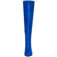 thumbnail image 5 of BLISSFUL STEP Women's Boots Glitter Point Toe Stiletto Heels Over The Knee High Boots Deep Blue 9, 5 of 6