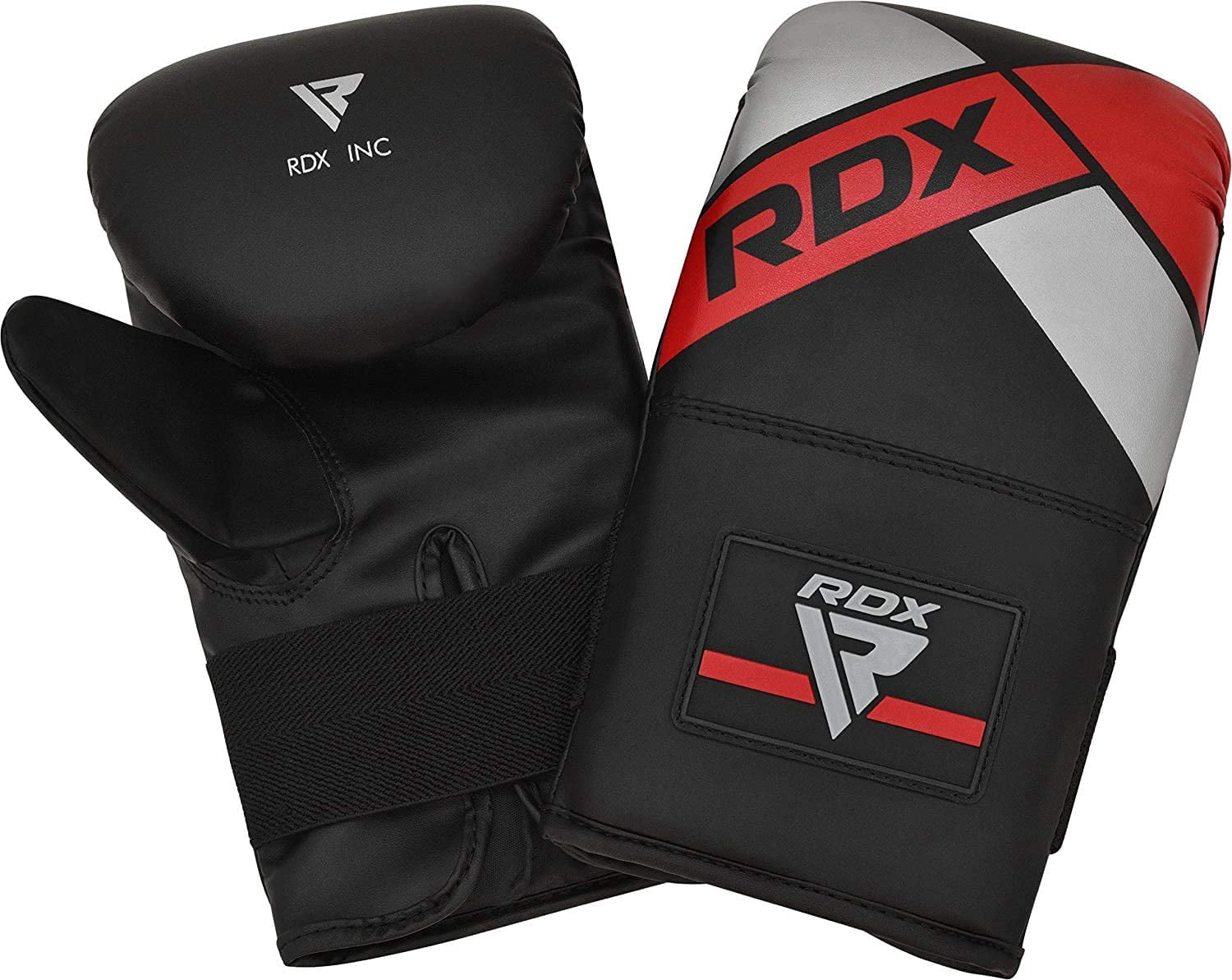 RDX Punching Bag Unfilled Anti Swing Set Kick Boxing MMA Training Gloves Heavy Punching Mitts Hanging Chain wall Bracket Muay Thai 4PC Martial Arts 4FT 5FT