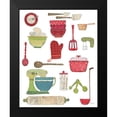thumbnail image 2 of Prahl, Courtney 20x24 Black Modern Framed Museum Art Print Titled - Cool Kitchen III, 2 of 5