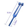 thumbnail image 5 of Diapasón de aleación de aluminio de 128 Hz con martillos para probar el sistema nervioso, terapia de sanación con sonido, atención médica, 5 of 5
