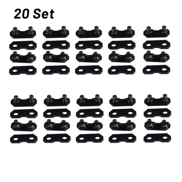 Lefu Kits de Réparation de Chaîne de Tronçonneuse 20 X 3/8 Pouces, pour Sangles Maître Type 91 3/8-LP