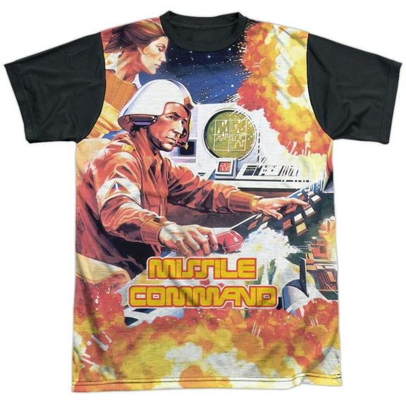 Atari Missle Commander Unisex Adult Halloween Costume Sublimated T Shirt