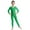 Green, variant on Kid's Boys Girls Full Body Unitard Long Sleeve Gymnastics Leotard Ballet Dance Bodysuit White S