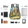 thumbnail image 4 of Yiaed Cute Mushroom Town A Print Lightweight Backpack Travel Backpacks Hiking Daypack for Women Men, 4 of 5