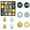 Gold and Blue, variant on PayUSD Christmas Balls Ornaments for Christmas Decorations 44 pcs Xmas Christmas Tree Shatterproof Ornaments Set for Holiday Wedding Party Decoration (1.18"-2.36", Gold, Red, Green)