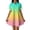 Yellow, variant on Women's Summer Ombre Shirt Dress, Sexy Button Down Lapel Neck Mini Dress, Casual Gradient Print Babydoll Dress