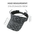 thumbnail image 4 of ACCEHUT 2 Pcs Visor Caps Adjustable Sun Hat Sports Polyester Lightweight for Women Men Black Pink, 4 of 5