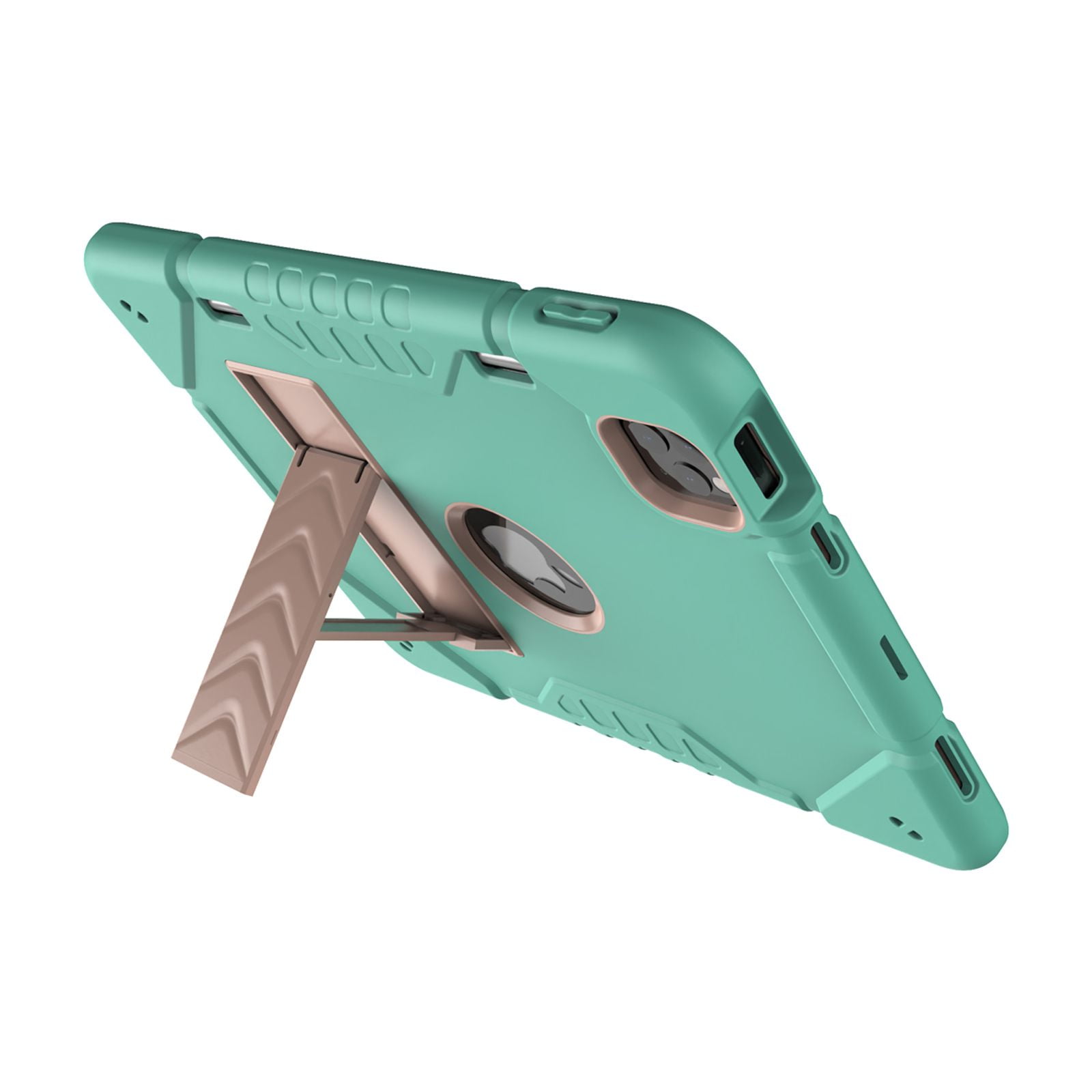 Allytechgroup Heavy Duty Case for Apple iPad 11th Generation 11" 2025 & iPad 10th Generation 10.9" 2022, Rugged Tablet Case with Kickstand Pencil Holder Logo Hole Kids Friendly TPU + PC Cover,Mint