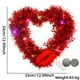 thumbnail image 3 of Guirnalda Decorativa En Forma de Corazón para San Valentín, 32 Cm, Iluminada, de Plástico Rojo, Resistente Al Agua y Al Sol | Suministros para Bodas, Compromisos, Aniversarios, Fiestas, Interiores y, 3 of 6