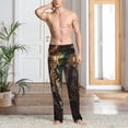 thumbnail image 2 of Rateoe Cowboy Iguana Floral Shirt Pattern Men’s Ultra-Soft Comfy Pajama Lounge Pants Sleepwear,Comfortable Lounge Wear,lightweight Pajamas, Casual Home Wear-Large, 2 of 6