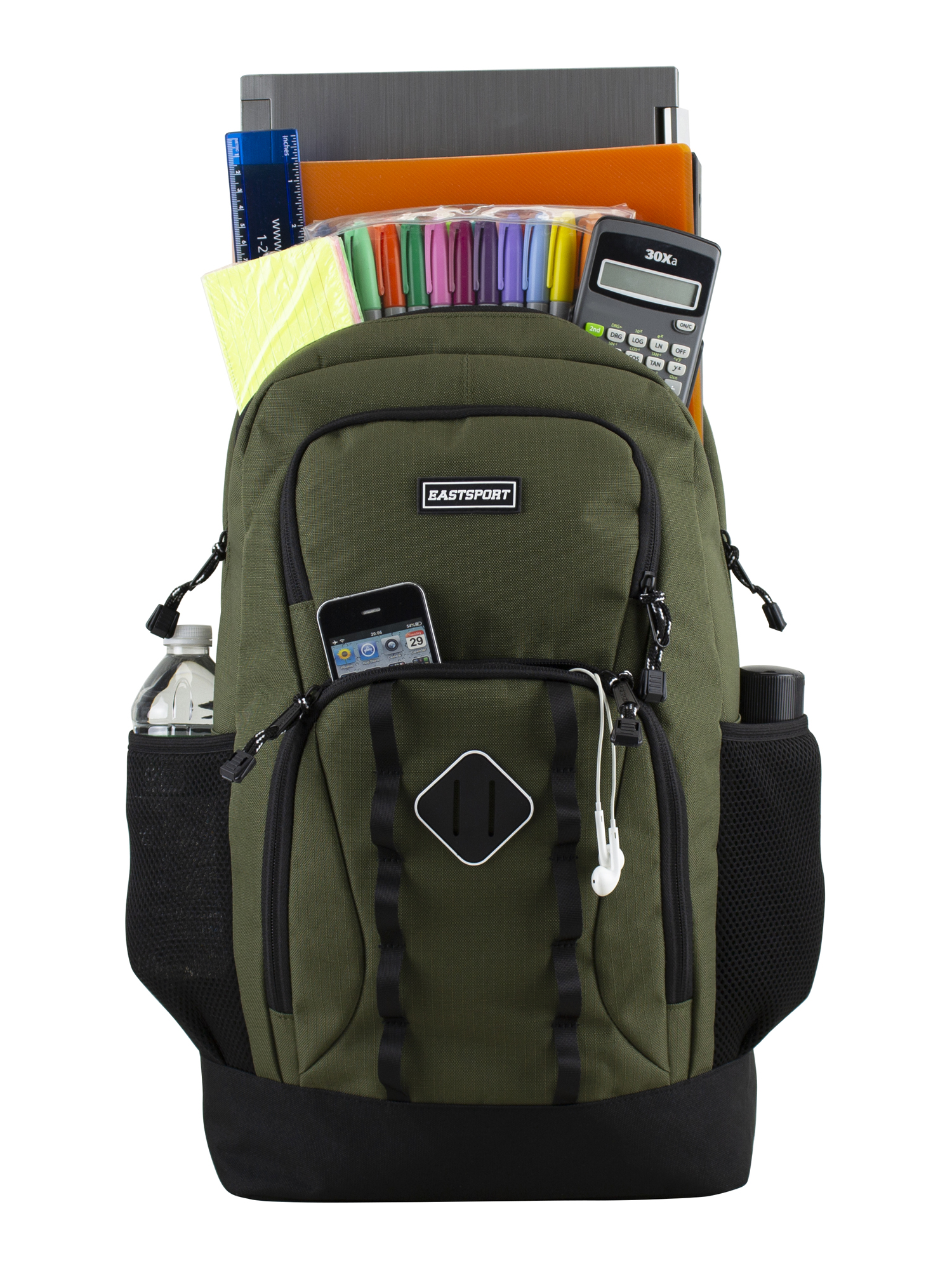 Eastsport Unisex Level Up Dome Laptop Backpack Olive