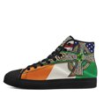thumbnail image 3 of Irish Celtic Knot Cross St Patricks Day High Top Canvas Shoes Sneakers Black Size 9.5, 3 of 7