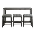 thumbnail image 3 of Picket House Furnishings Wood Multi-Purpose Bar Table Set in Charcoal, 3 of 15