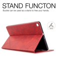 thumbnail image 3 of Dteck Case for Samsung Galaxy Tab A 10.1" SM-T510 (2019 Released), Luxury Leather Rhombus Patterned Wallet Card Holder Cover Folio Protective Kickstand Cover,Red, 3 of 5