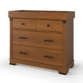 thumbnail image 7 of Child Craft Redmond 42" Interlocking 3-Drawer Dresser for Nursery or Bedroom, Rustic Design, Coach Cherry, 7 of 7
