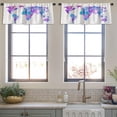 thumbnail image 4 of LALILO Kitchen Curtain Valance Scary Halloween Autumn Card Rod Pocket Window Curtain 52"x 18" Set of 2, 4 of 7