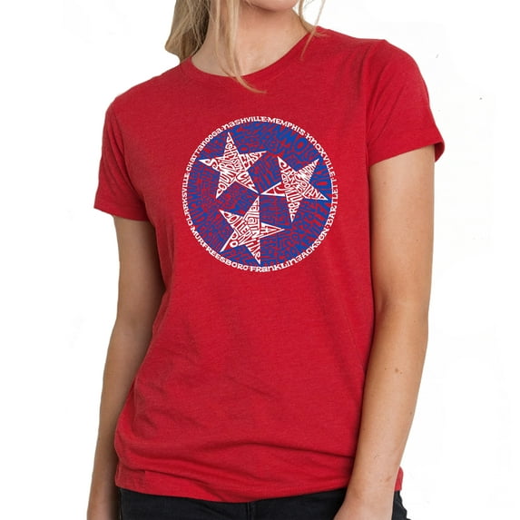 LA Pop Art Women's Premium Blend Word Art T-shirt - Tennessee Tristar