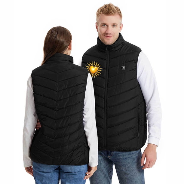 Chaquetas y abrigos casuales sin mangas y sin capucha, de talla grande, para hombre y mujer. Chaqueta térmica de invierno para mujer.