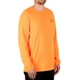 thumbnail image 4 of Mossy Oak Men's Long Sleeve Camouflage Hunting Performance Shirt, Mossy Oak Blaze, 2XL, 4 of 5