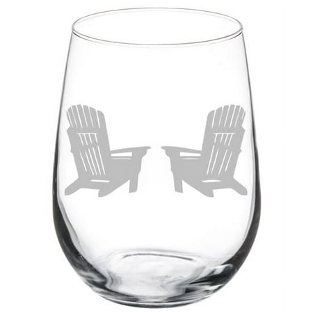 

Wine Glass Goblet Adirondack Chairs (17 oz Stemless)