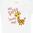 thumbnail image 4 of Inktastic My Safta Loves Me Cute Giraffe Boys or Girls Baby Bodysuit, 4 of 5