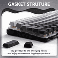 thumbnail image 4 of ATTACK SHARK M86 Tri-mode Gasket Mechanical Keyboard 75% Tri-Mode Wireless Gaming Keyboard, Side Print PBT Keycap, Hot-Swappable, 4 of 8