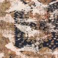 thumbnail image 1 of Ahgly Company Machine Washable Indoor Square Abstract Brown Area Rugs, 5' Square, 1 of 7