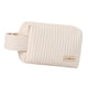 thumbnail image 4 of Bolsa grande para cosméticos con cremallera y asa para viajes y artículos de tocador Organizador de maquillaje de cuero sintético beige, 4 of 8