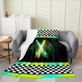 thumbnail image 1 of Erosebridal Lightsaber Sherpa Blanket, Sports Game Fuzzy Blanket Throw, Geometric Decor, 1 of 7