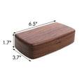 thumbnail image 3 of BRKURLEG Wood Travel Jewelry Storage Box for Girls Women, Portable Jewelry Packing Organizer Case for Earrings Rings Necklaces Bracelets Watches, 3 of 8