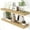 Oak, variant on 24 Inch Floating Shelves for Wall Walnut Shelves Set of 2,Wall Mounted Rustic Wood 8 Inch Deep Floating Shelf with Invisible Brackets for Bedroom Kitchen Living Room