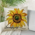 thumbnail image 6 of Sunflower Sunshine Decorative Throw Pillow Cover 16 x 16 Set of 4, Spring Summer Home Sweet Home Blessed Porch Patio Outdoor Pillowcase, Fall Autumn Flower Farmhouse Couch Cushion Case Decor, 6 of 6