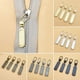 thumbnail image 4 of 10X Kit de lengüeta de reparación de fijador de cremallera, bolsas de repuesto, extractor de fijación deslizante moldeado, negro, 4 of 4