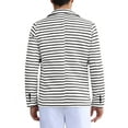 thumbnail image 3 of INSPIRE CHIC Striped Sport Coats for Men's Classic Fit Single Breasted Prom Formal Blazers, 3 of 6