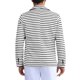 thumbnail image 3 of CHAQUETA DEPORTIVA A RAYAS INSPIRADA EN CHIC PARA HOMBRES, AJUSTE CLÁSICO, BLAZERS FORMAL DE UN SOLO BOTÓN, 3 of 6
