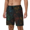 thumbnail image 2 of Daiia Gamepad Joystick Game Mens Swim Trunks Swim Shorts Quick Dry Swim Shorts with Mesh Lining Pockets-Large, 2 of 9