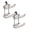 Black 2PC, variant on AFACUHX Double Layer Hanging Toilet Paper Holder Towel Storage Rack Open Wire Rack for Over Tank Cabinet Door for Home Kitchen Bathroom Towels & Paper Rolls (2PC)
