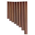 thumbnail image 1 of 8 Pipes Natural Bamboo Mini Portable Pan Flute Chinese Traditional Musical Instrument Brown Pan Pipes Easy to Learn (Right Hand), 1 of 6