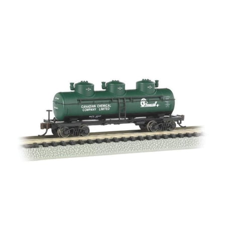 Bachmann N Scale Train Three Dome Tank Car Chemcell 17152