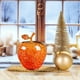 thumbnail image 3 of Adorno De Manzana De Cristal unidad de adorno de manzana de cristal de color naranja,regalo personalizado de Nochebuena para amigos y familiares,decoración romántica navideña. Rkxzt, 3 of 8